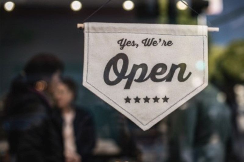 We Are Open Sign: Tips for Growing and Reopening Your Business